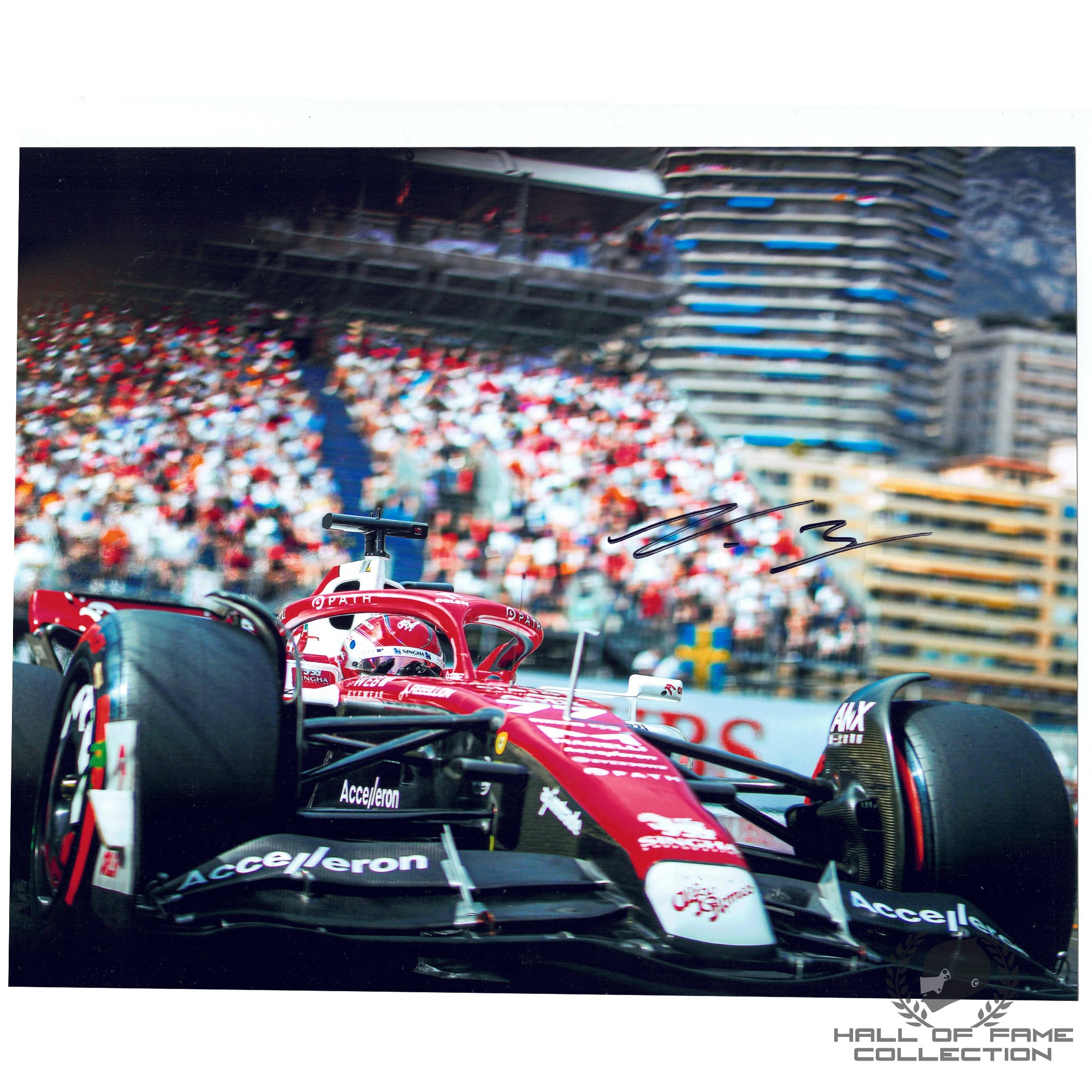 2022 Valtteri Bottas Monaco Signed 8x10 Alfa Romeo F1 Photo 1 of 25