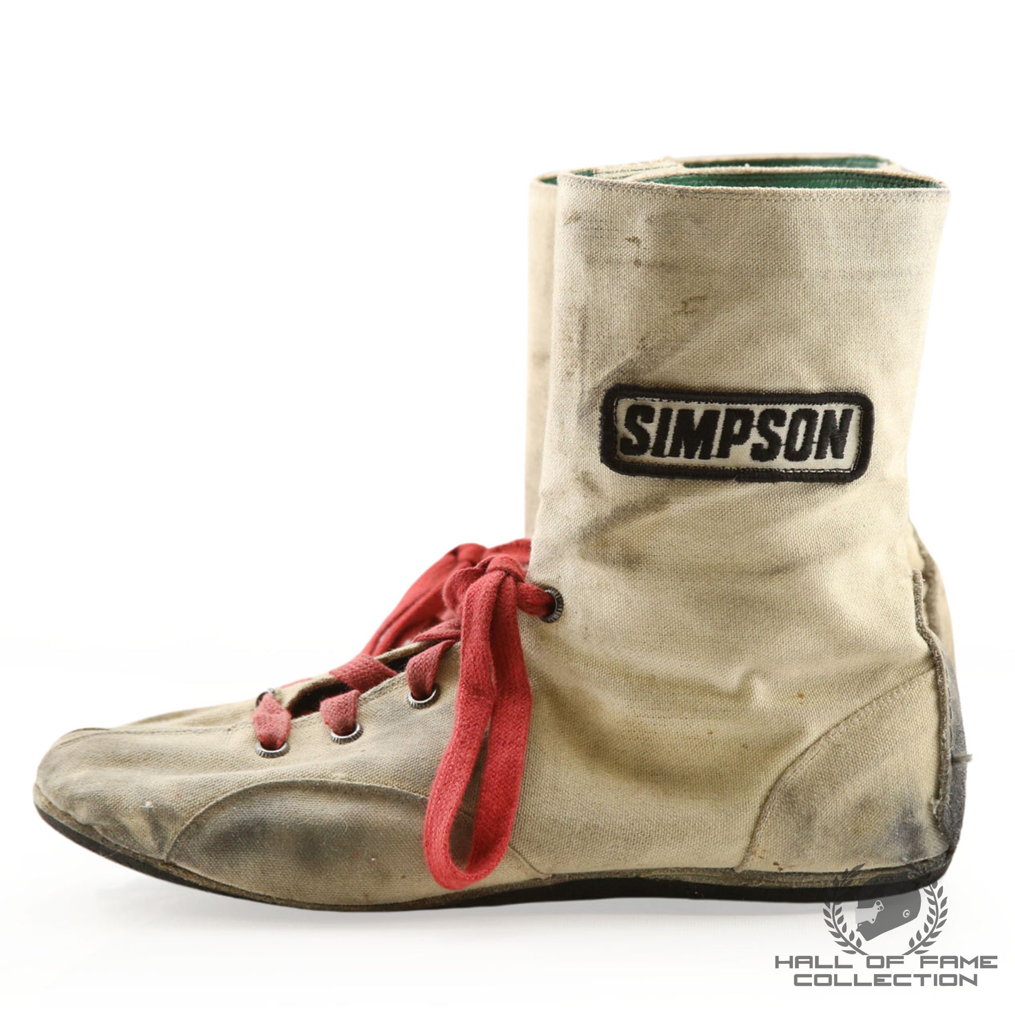 1974 Mario Andretti Signed Race Used USAC Dirt Championship Boots