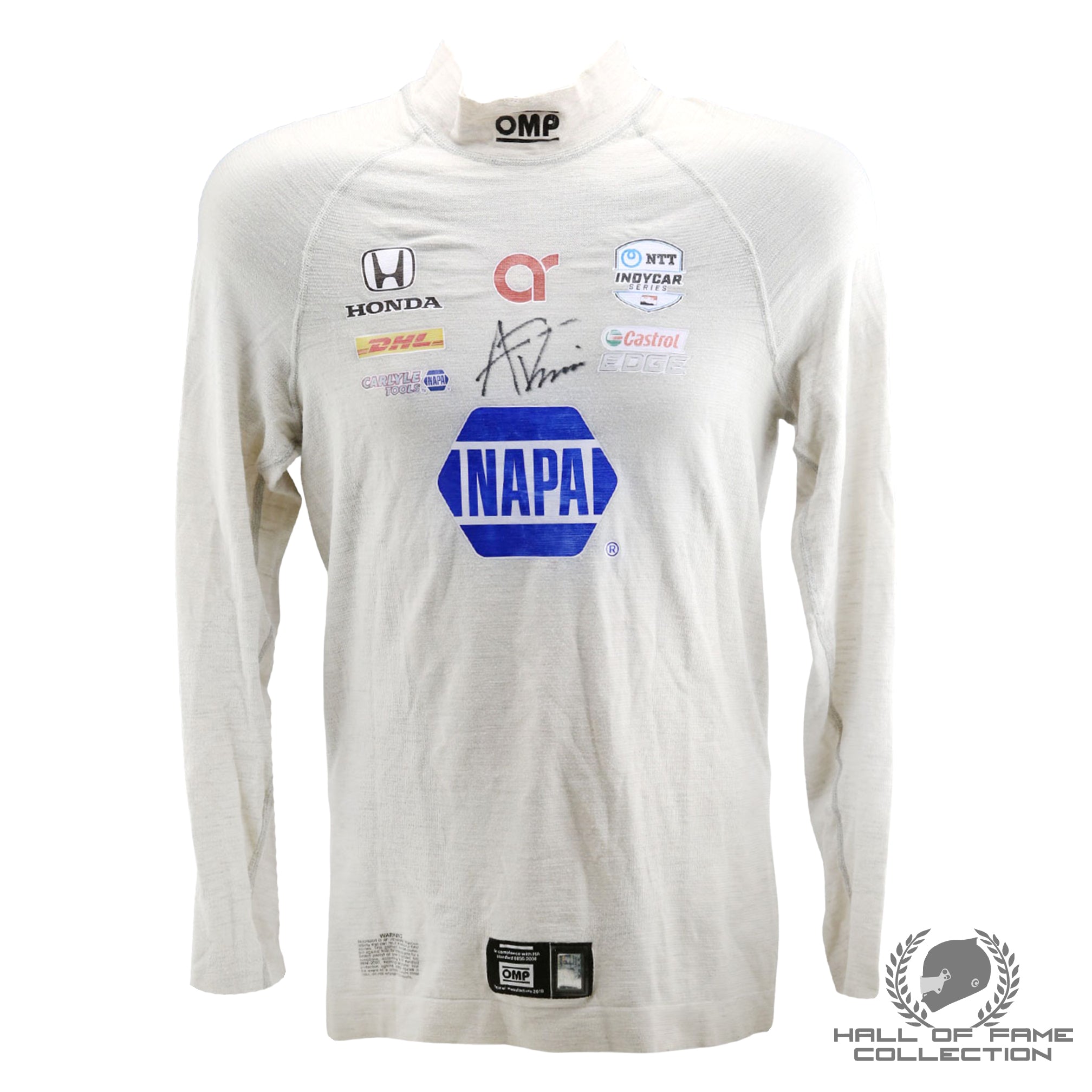 2018 Alexander Rossi Signed Race Used Andretti Autosports IndyCar Nomex