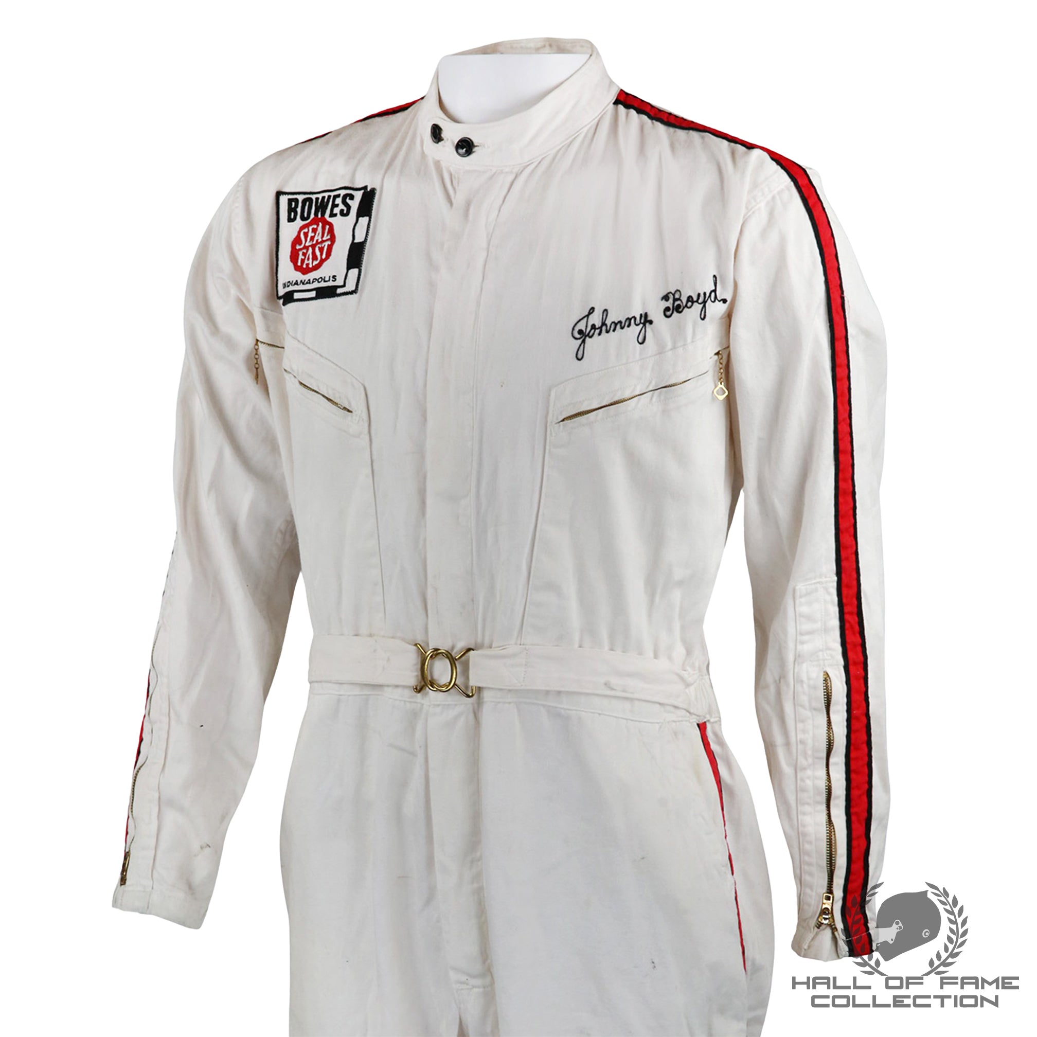 1963 Johnny Boyd Race Used Bowes Seal-Fast IndyCar Suit