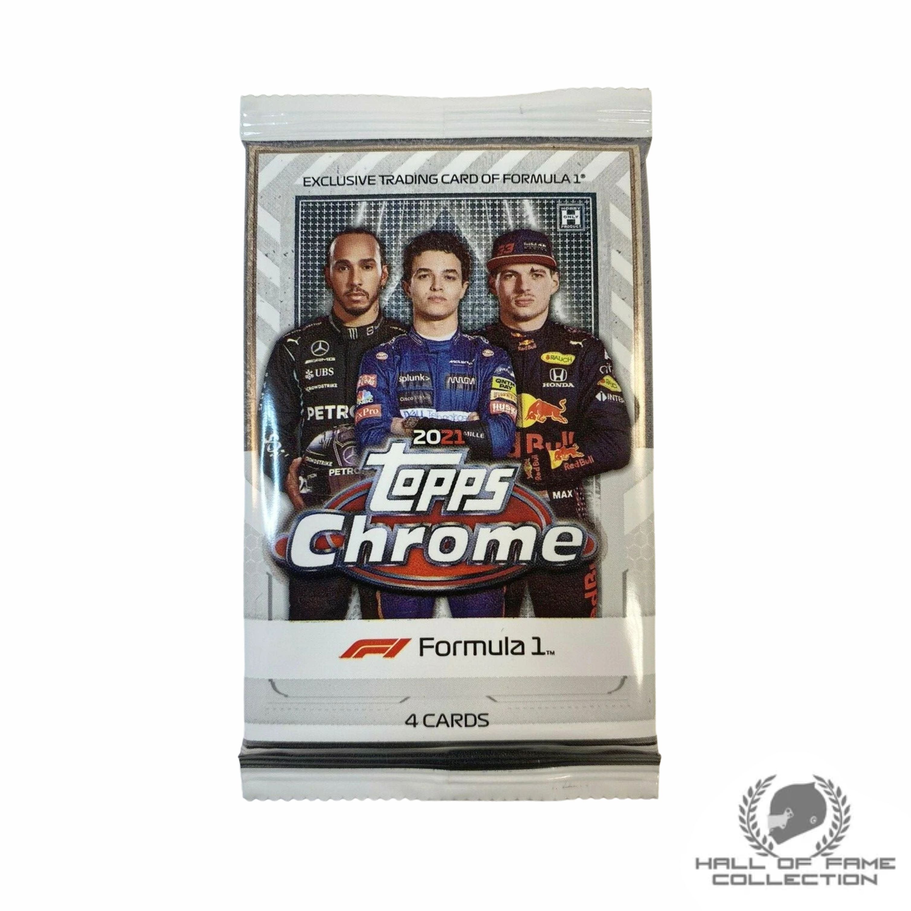 2021 Topps Chrome F1 Card Sealed Pack