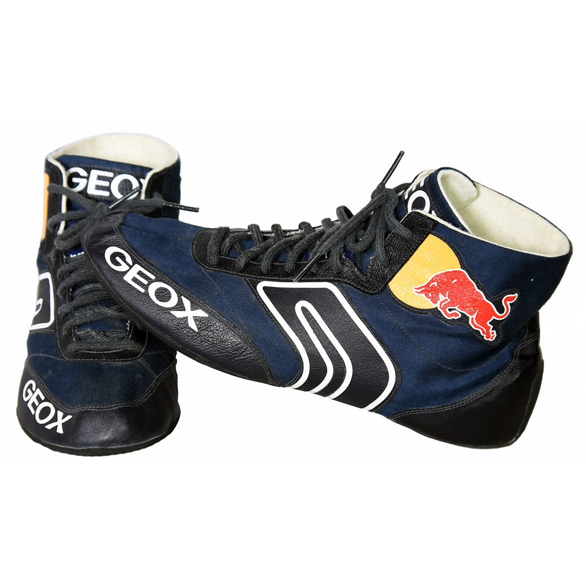 2014 Sebastian Vettel Race Used US GP Red Bull Racing F1 Boots