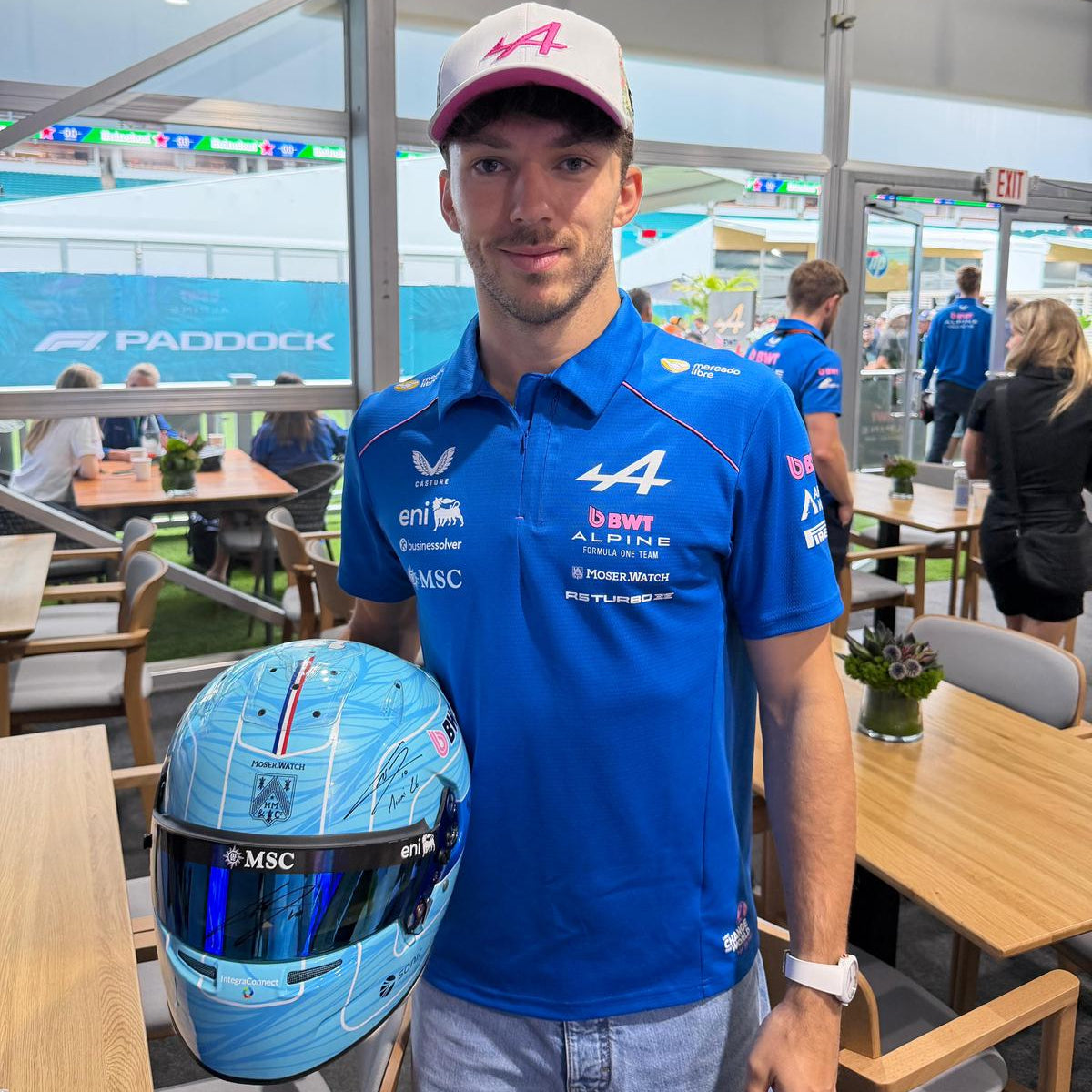 2026 Pierre Gasly Signed Race Used BWT Alpine F1 Helmet