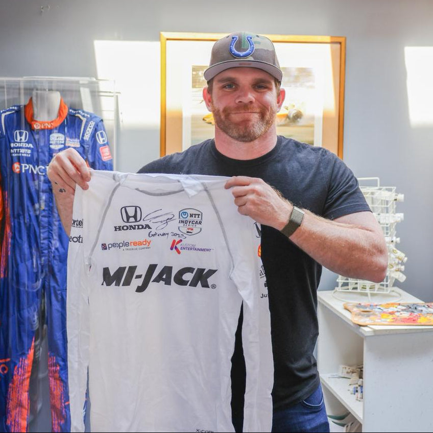 2023 Conor Daly Signed Race Used Gateway GP Rahal Letterman Lanigan Racing Indycar Nomex