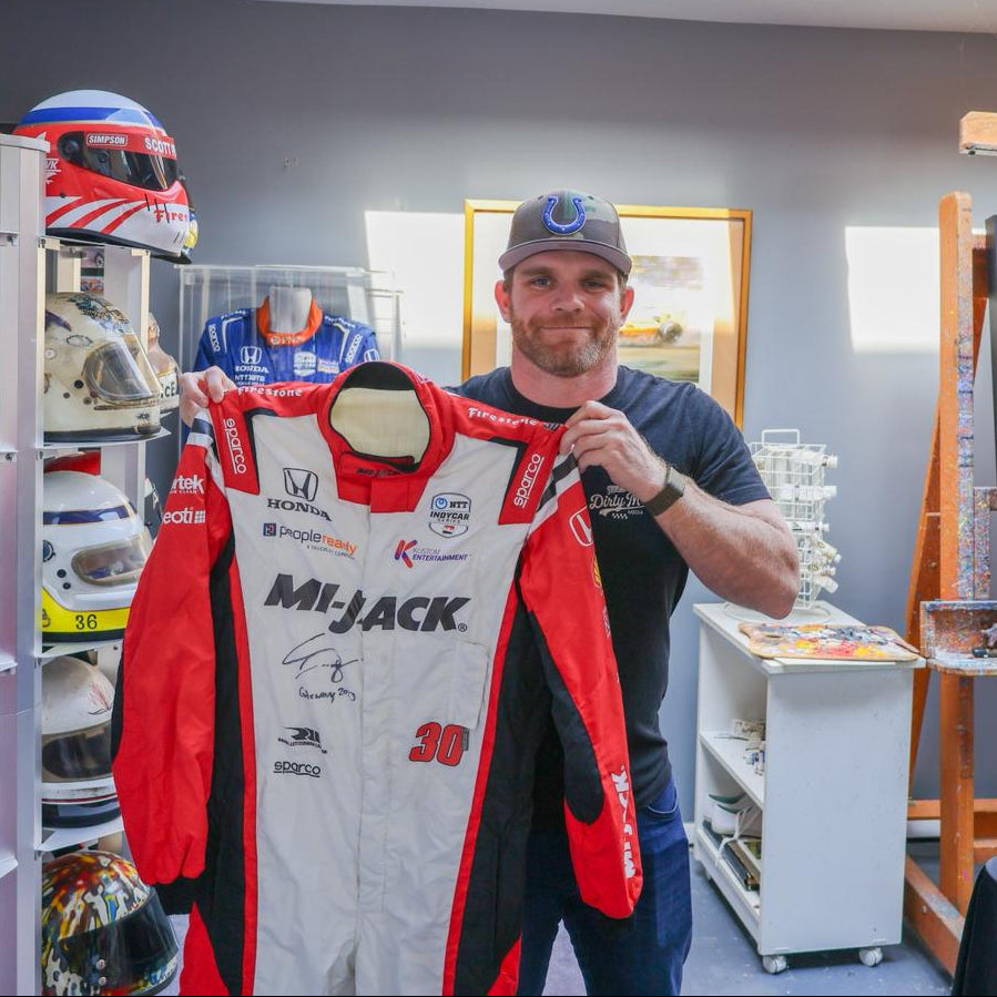 2023 Conor Daly Signed Race Used Gateway GP Rahal Letterman Lanigan Racing Indycar Suit