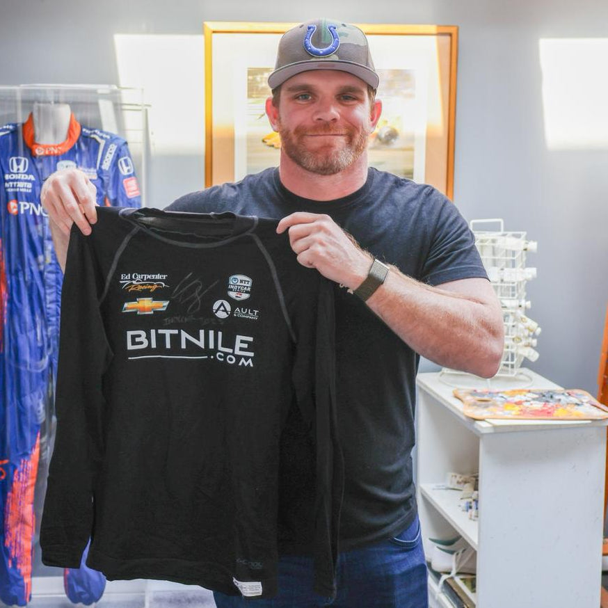 2023 Conor Daly Signed Race Used Ed Carpenter Racing Indycar Nomex