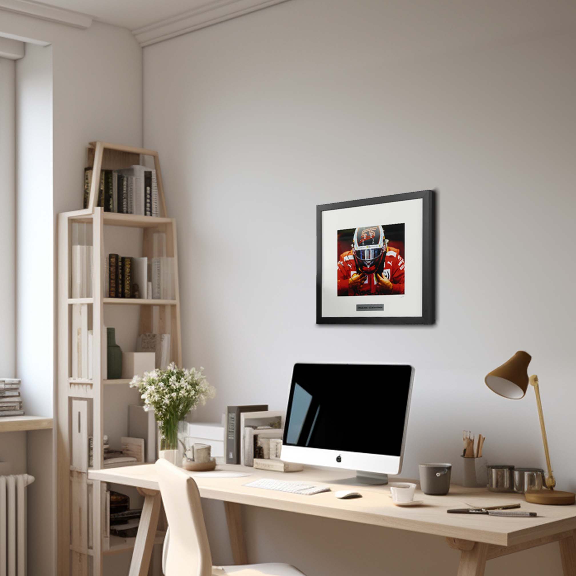 Carlos Sainz Signed Scuderia Ferrari Limited Edition /25 Framed F1 Photo