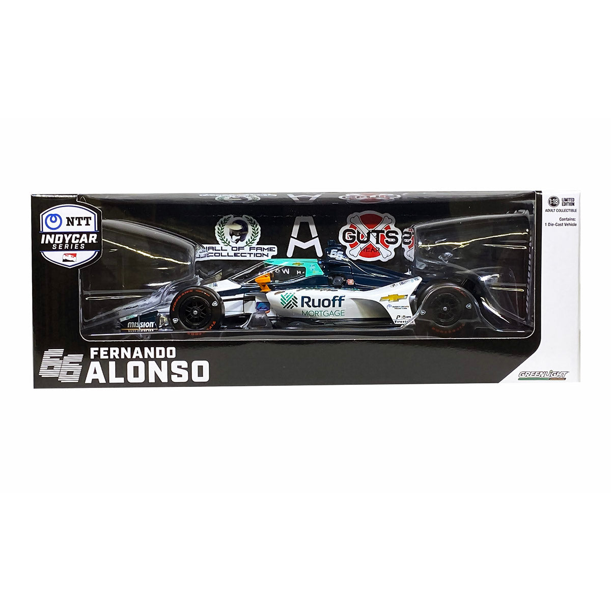 2020 Fernando Alonso Signed Limited Edition Arrow McLaren SP Indy 500 1:18 Diecast Model