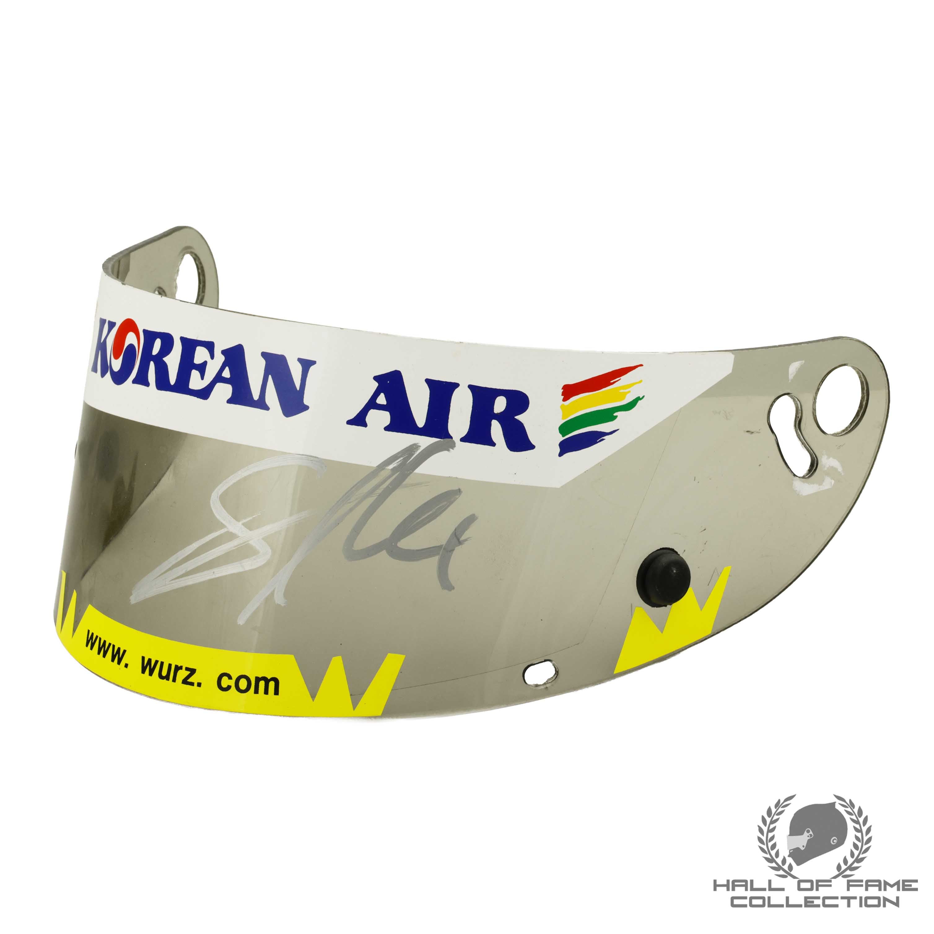 1998 Alex Wurz Signed Race Used Benetton F1 Visor