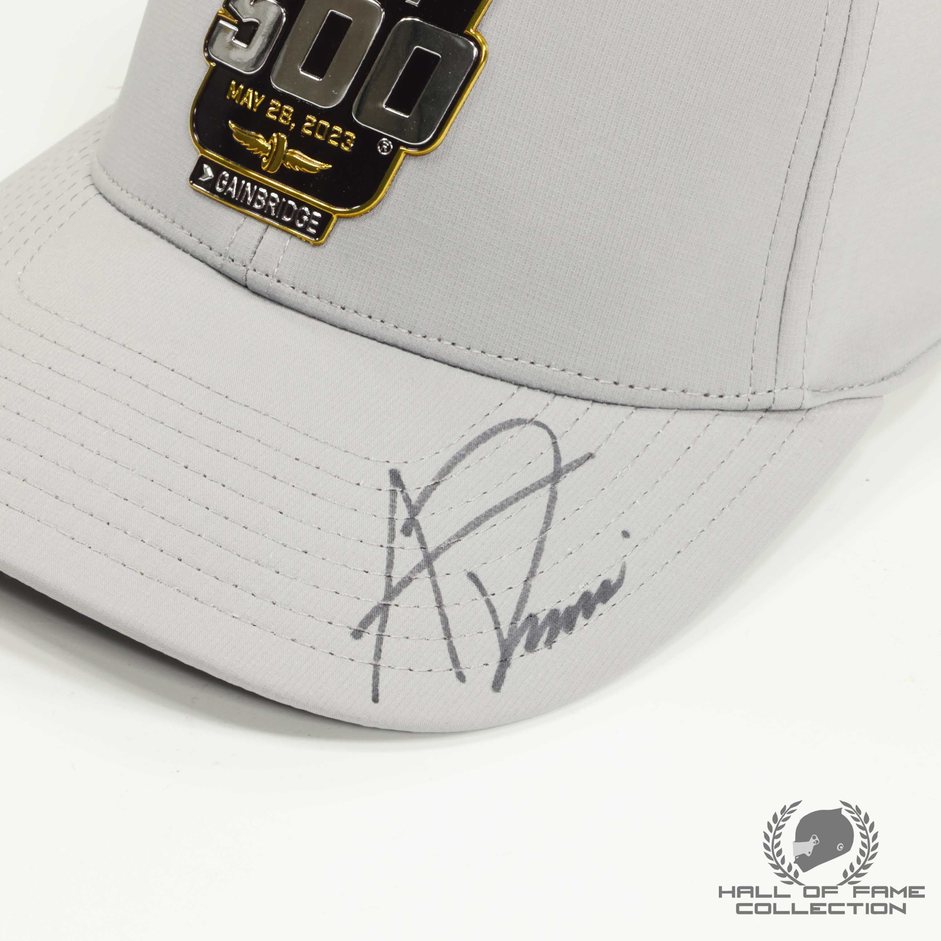2023 Alexander Rossi Signed 107th Indy 500 Qualifying Driver Worn Hat