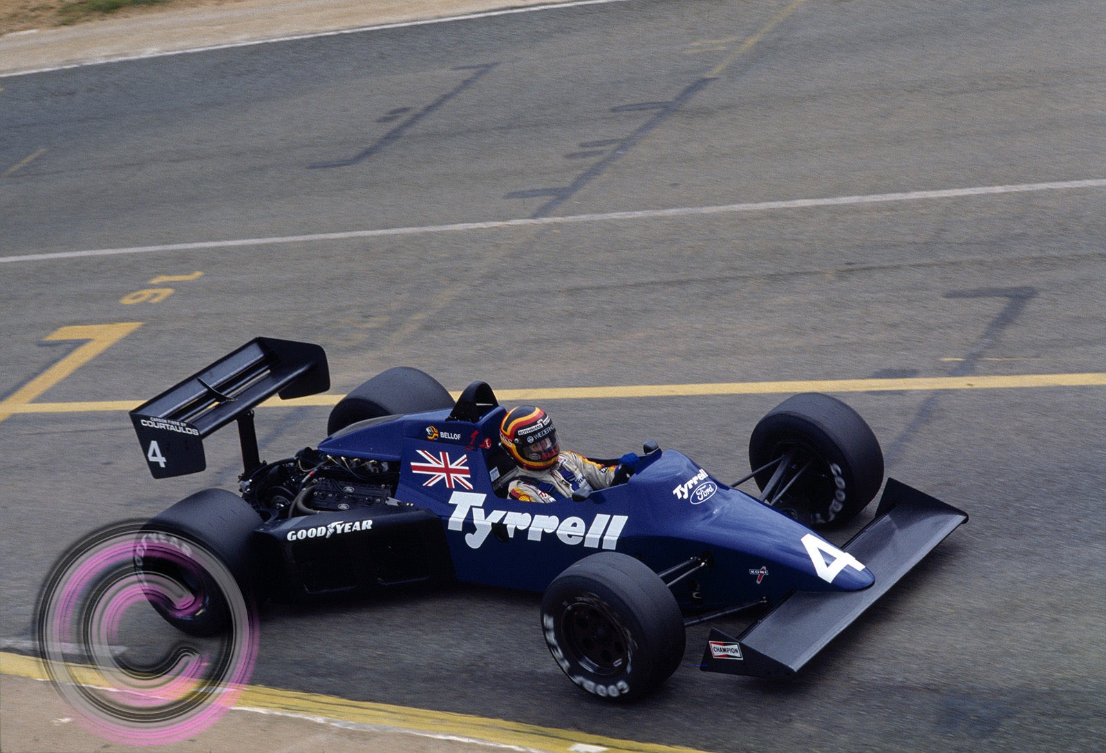 1984 Stefan Bellof "1st F1 Race" Brazilian GP Race Used Tyrrell Racing F1 Suit