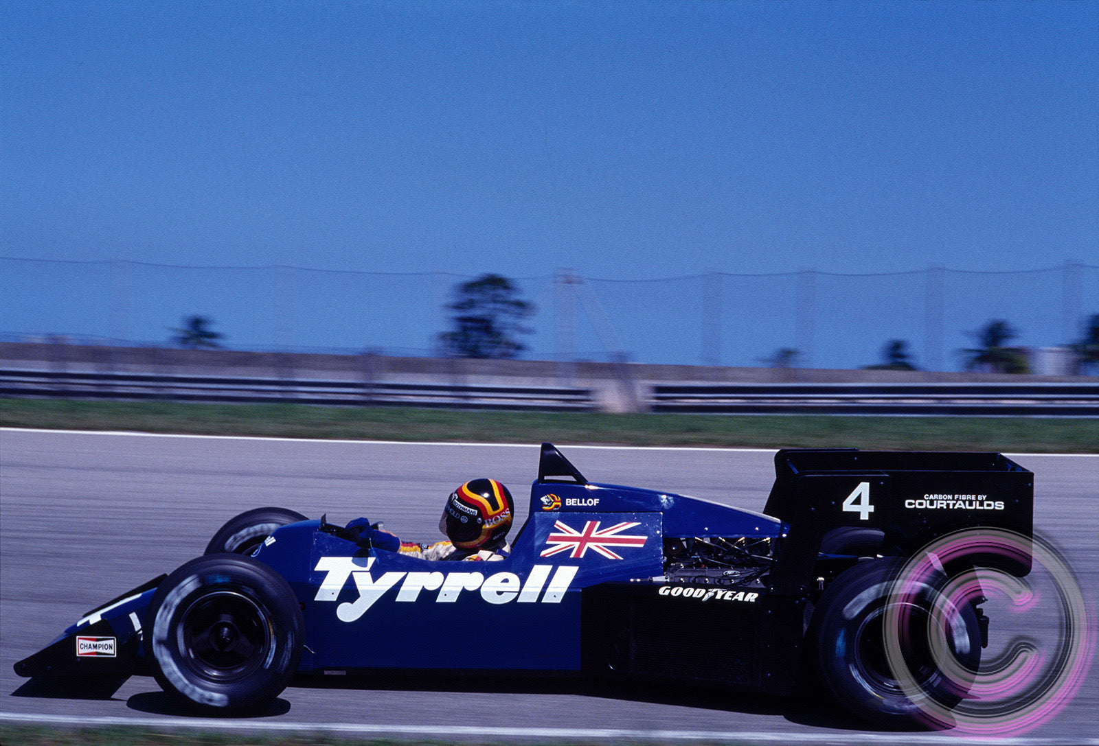 1984 Stefan Bellof "1st F1 Race" Brazilian GP Race Used Tyrrell Racing F1 Suit