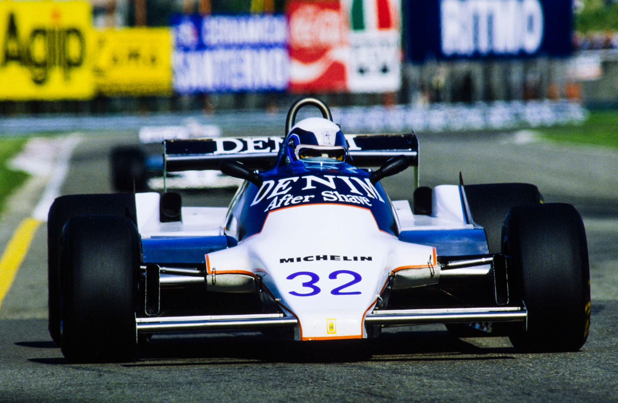 1981/82 Beppe Gabbiani Signed Bell XFM-1 Osella F1 / F2 Helmet