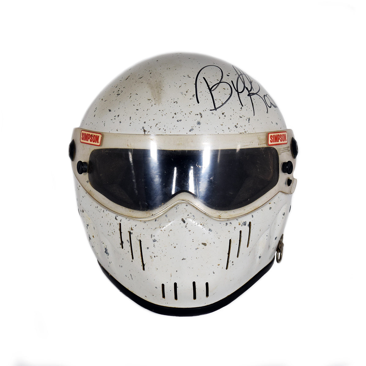 1991 Bill Rose Signed Race Used World of Outlaws Helmet