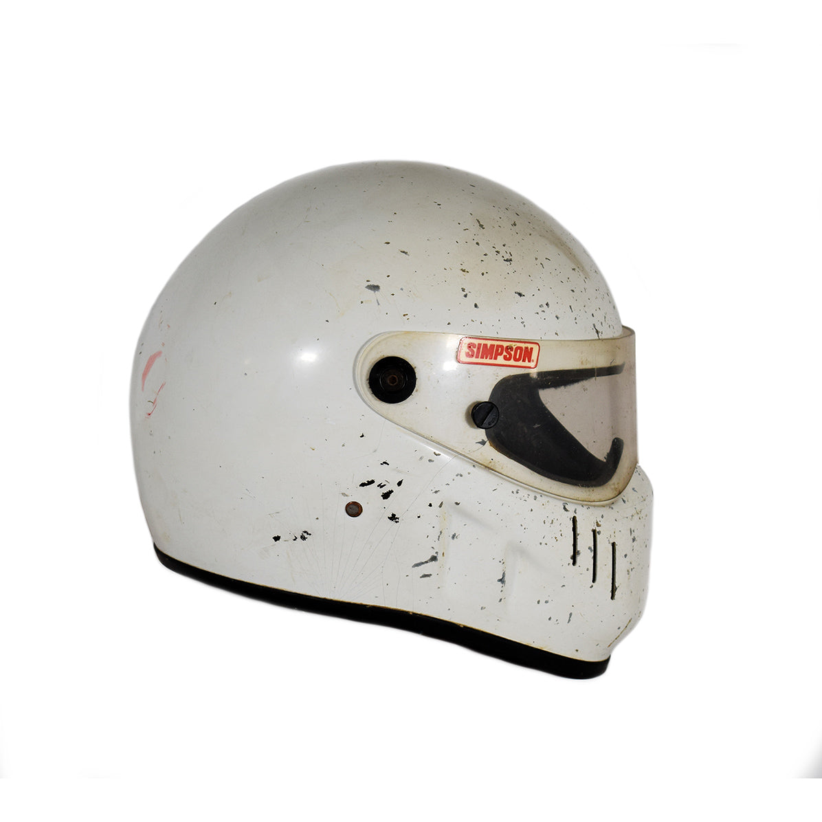 1991 Bill Rose Signed Race Used World of Outlaws Helmet