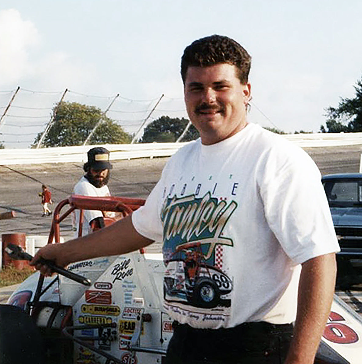 1991 Bill Rose Signed Race Used World of Outlaws Helmet
