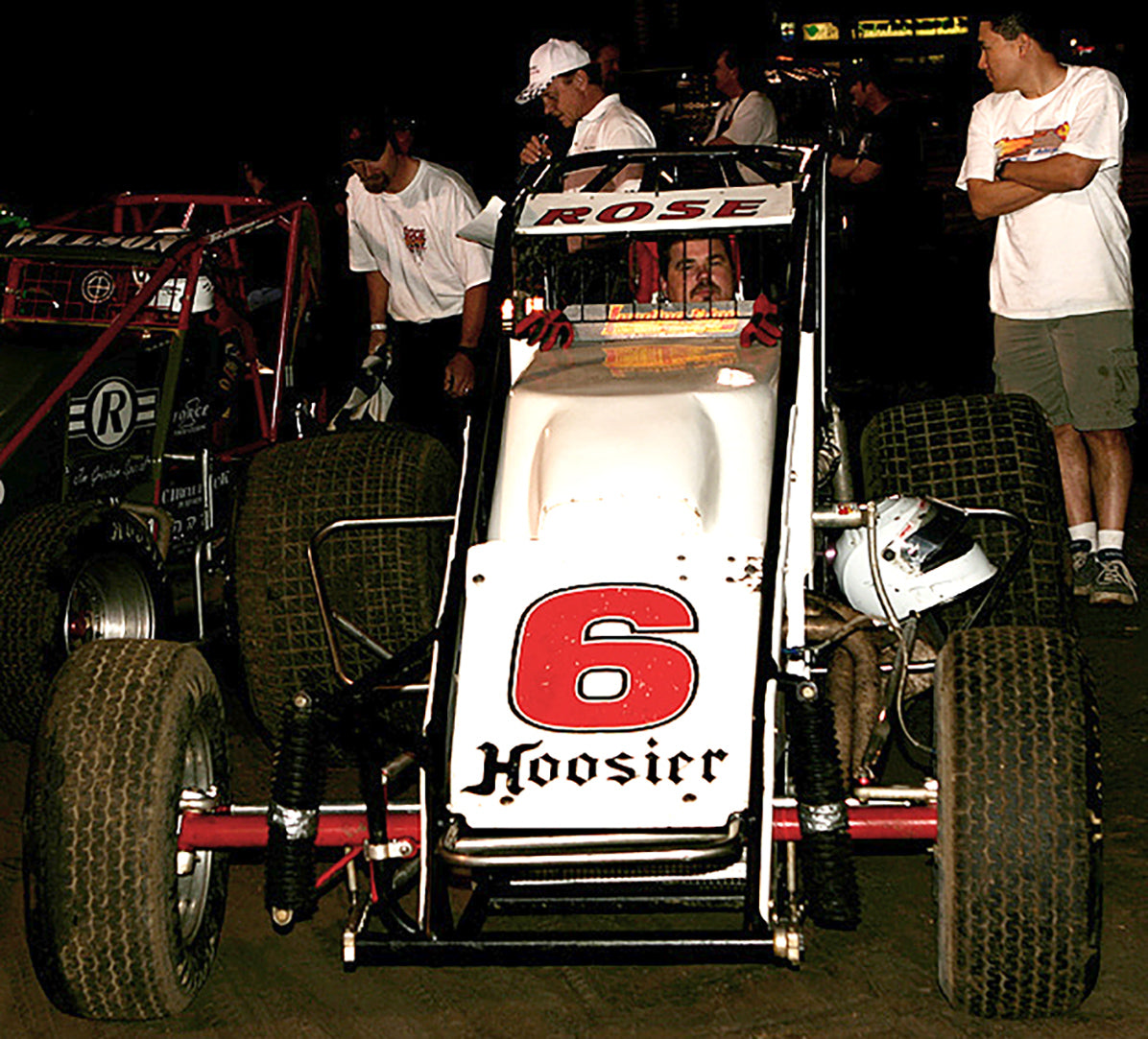1991 Bill Rose Signed Race Used World of Outlaws Helmet