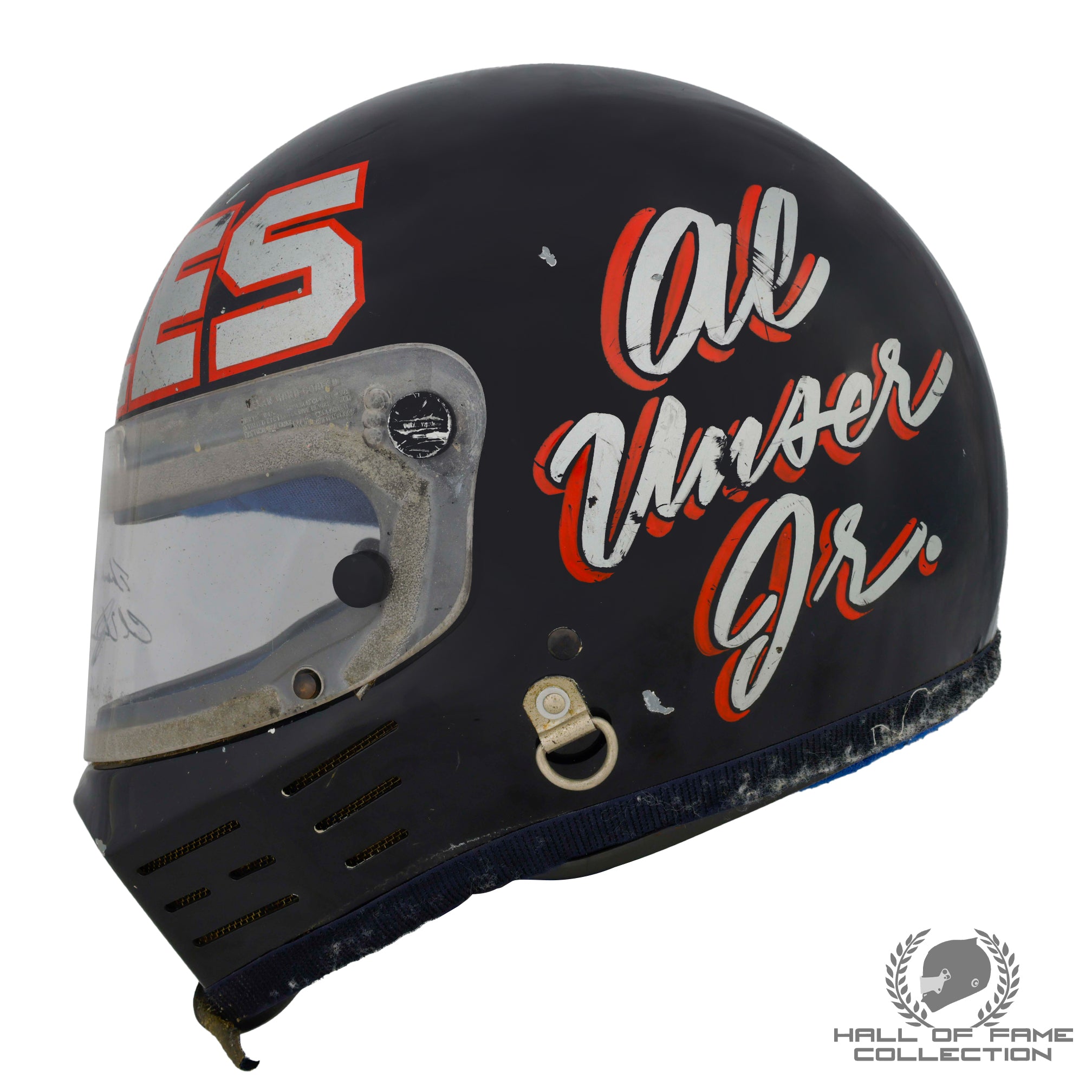 1984 Al Unser Jr. Signed Race Used Galles Racing Simpson Bandit IndyCar Helmet