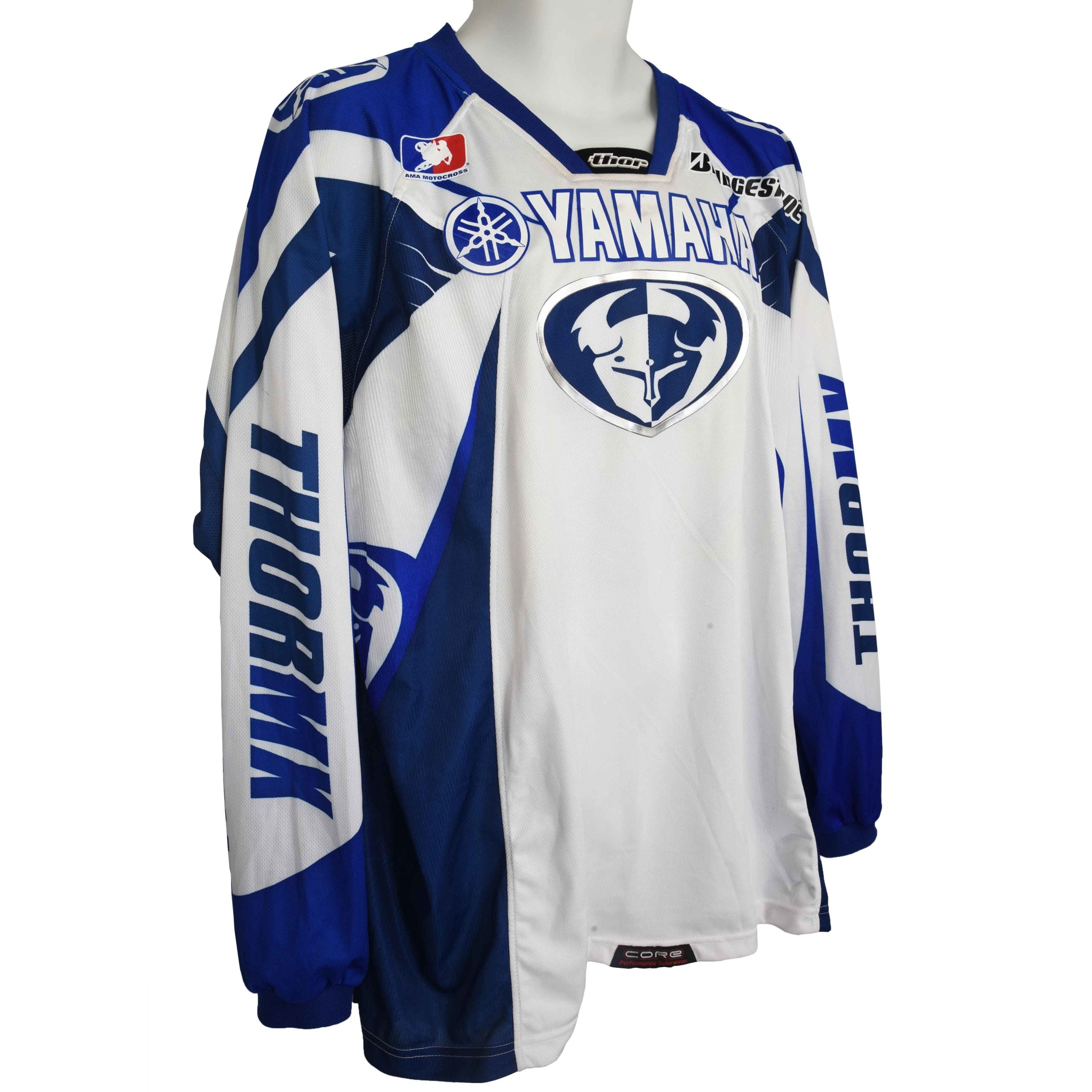 2004 Chad Reed Signed Race Used Yamaha THQ AMA Supercross Jersey