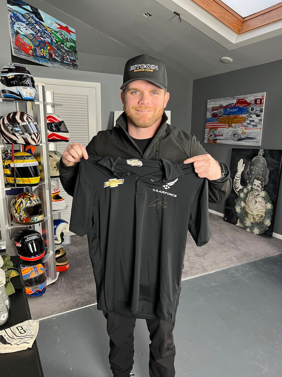 2021 Conor Daly Signed Personal Worn U.S. Air Force IndyCar Driver Shirt