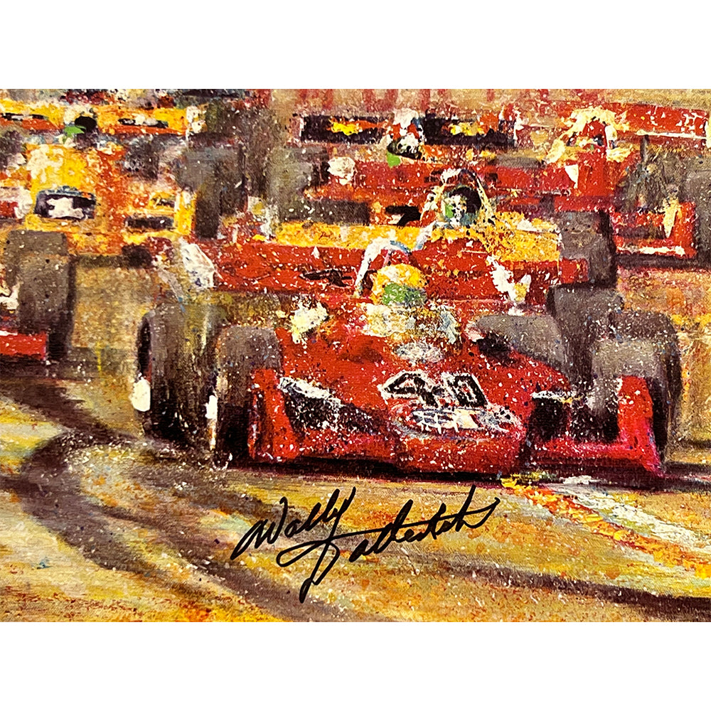1973 Wally Dallenbach Signed Limited Edition Ron Burton Print