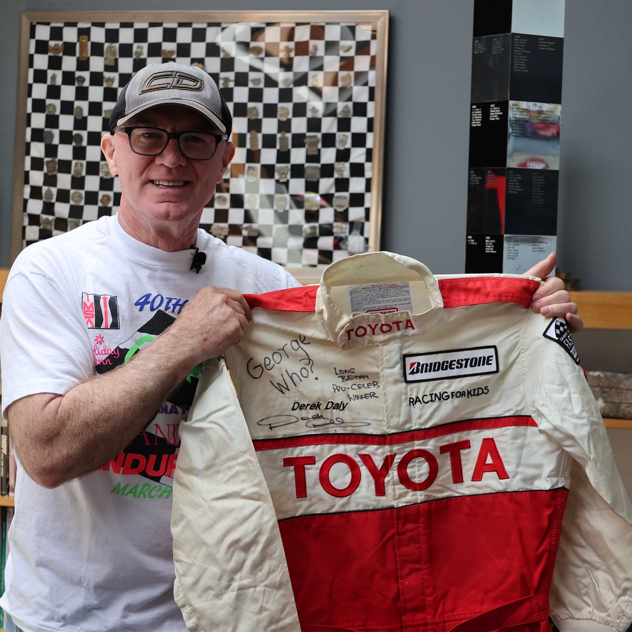 2000 Derek Daly Signed Toyota Pro Celebrity Race Used Suit