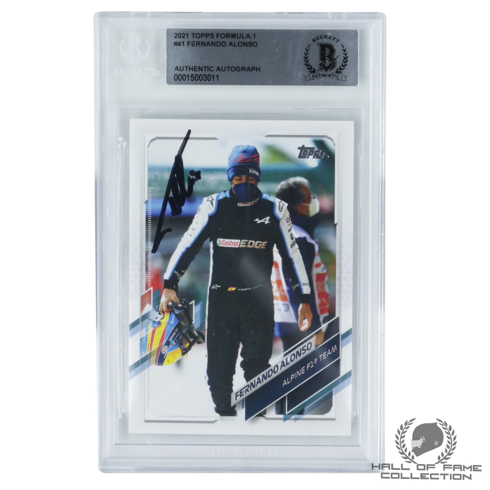 2021 Topps Formula 1 #41 Fernando Alonso Authentic Autograph