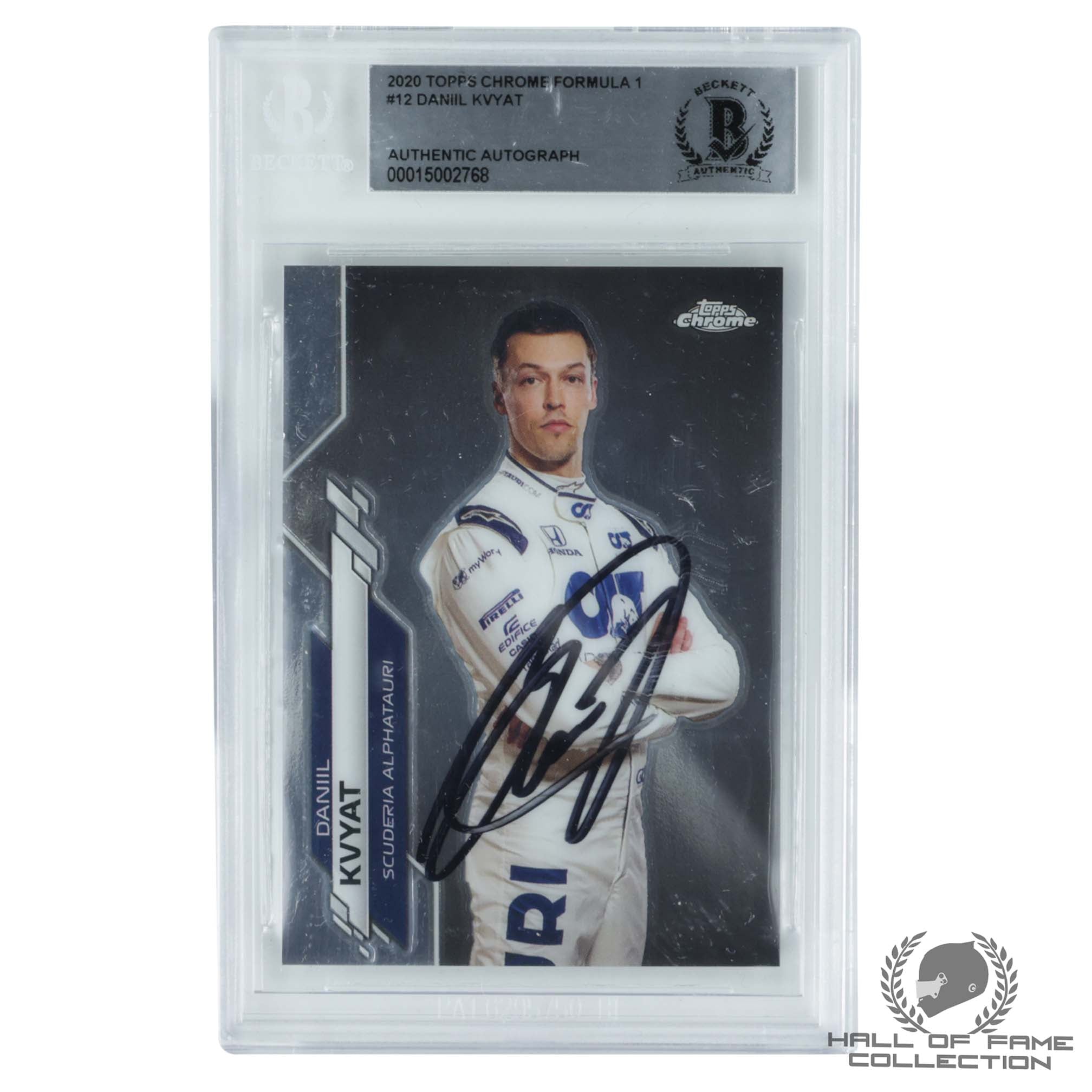 2020 Topps Chrome Formula 1 #12 Daniil Kvyat Authentic Autograph