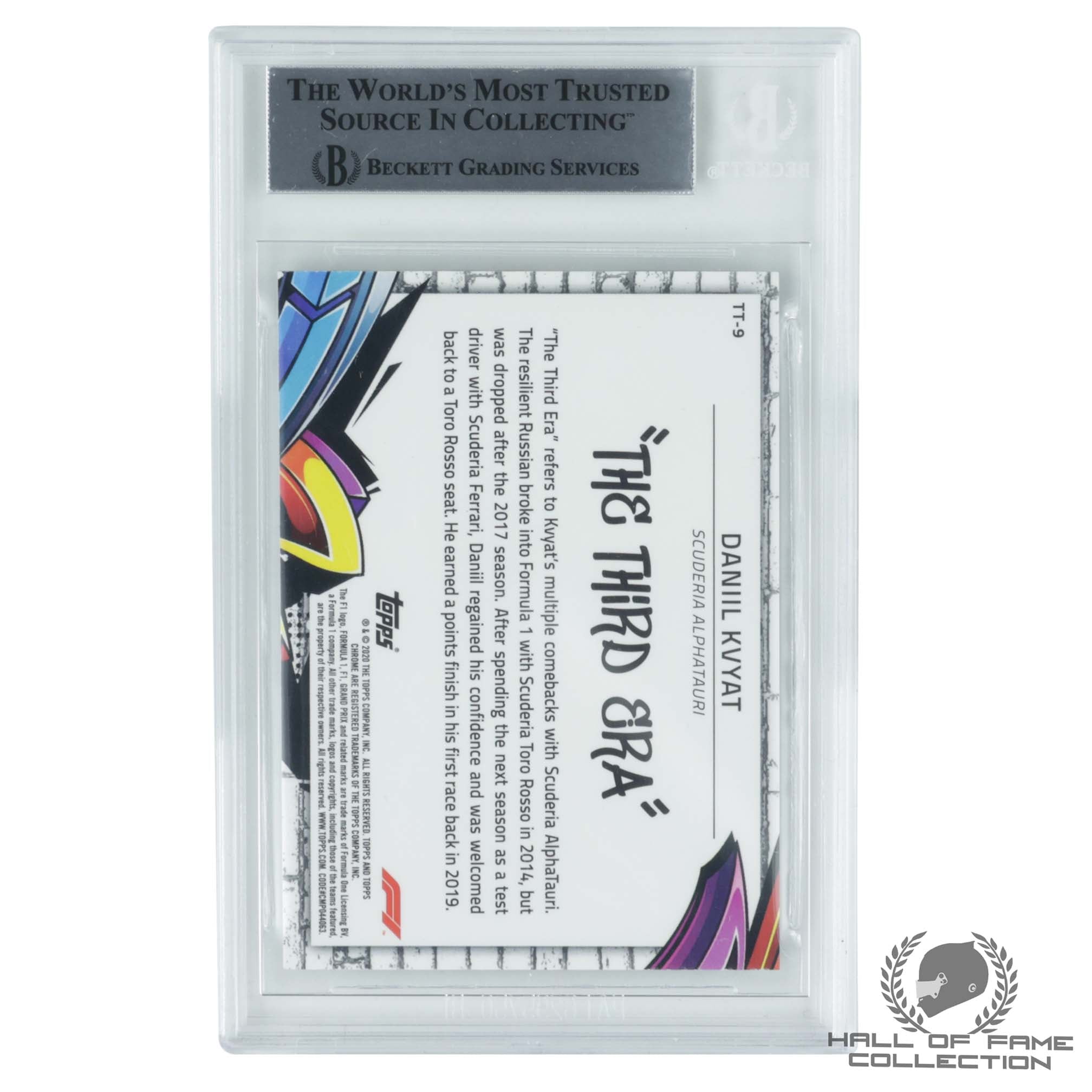 2020 Topps Chrome Formula 1 Track Tags #TT9 Daniil Kvyat Auto