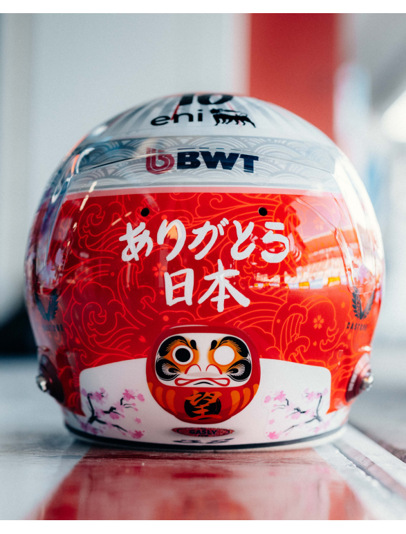 2025 Pierre Gasly Signed Suzuka Special 1:2 Scale Bell Alpine F1 Helmet