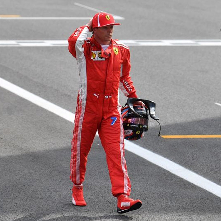 2018 Kimi Raikkonen Race Used Scuderia Ferrari F1 Suit