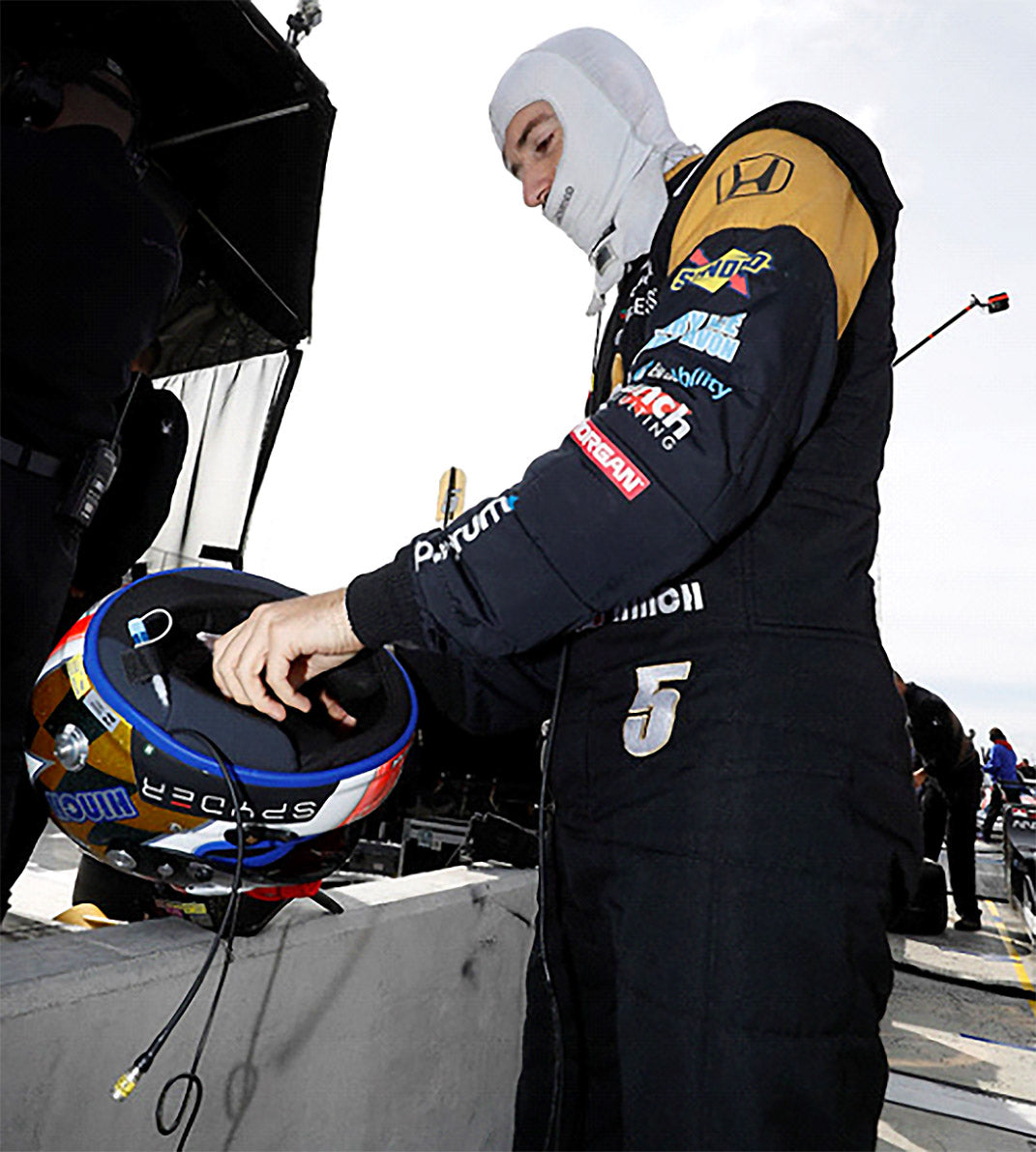 2017 James Hinchcliffe Signed Race Used Schmidt Peterson Motorsports IndyCar Helmet