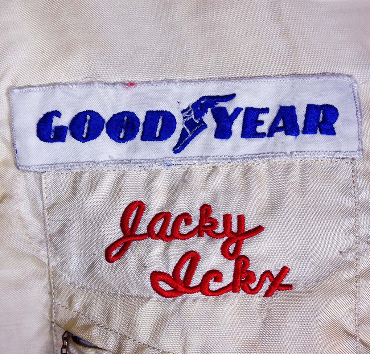 1974-76 Jacky Ickx Signed Race Used JPS Lotus/Williams/Wolf F1 Suit