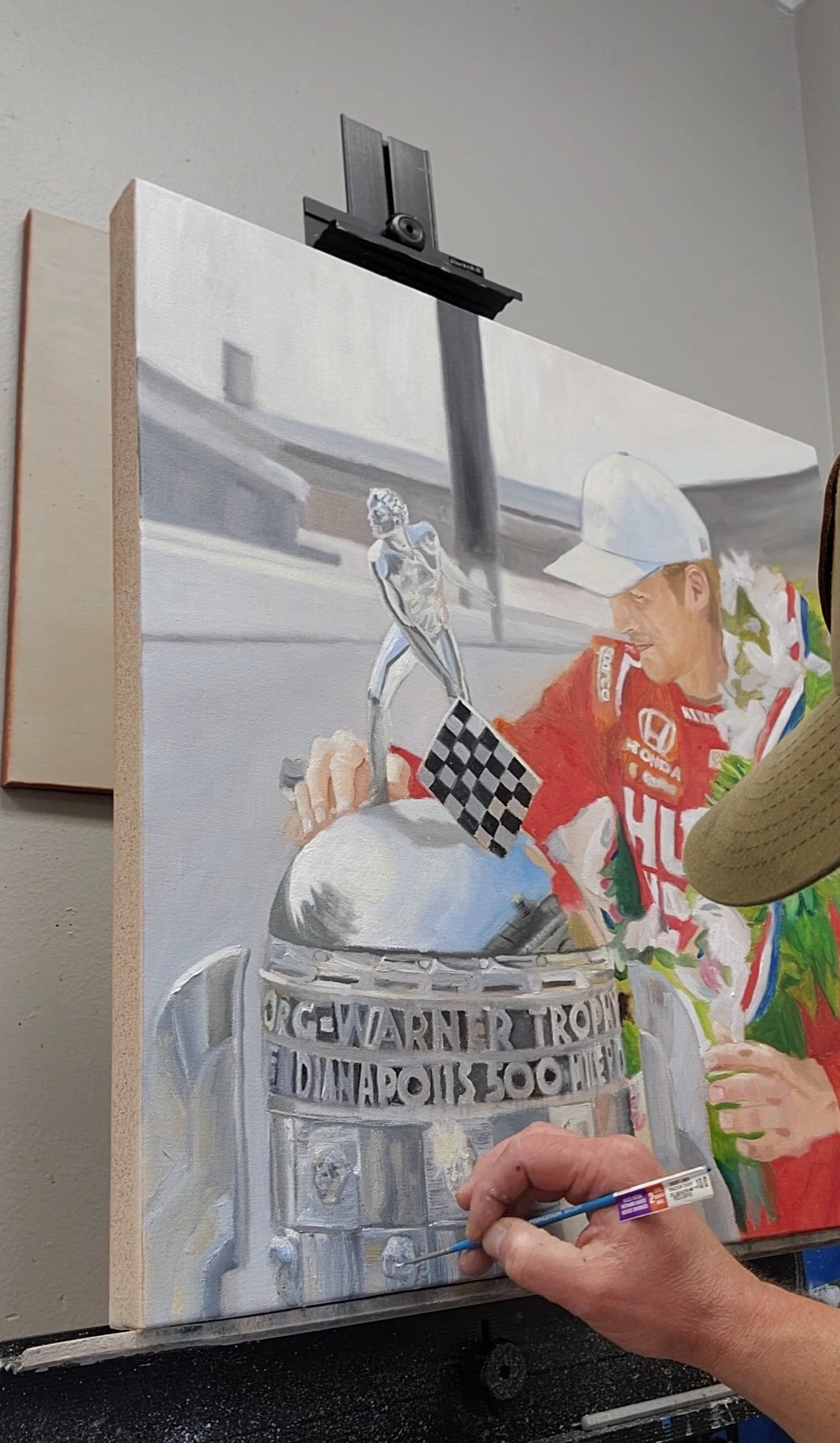 2022 Marcus Ericsson Signed Limited Edition /5 Indy 500 Chuck Braud Canvas Print