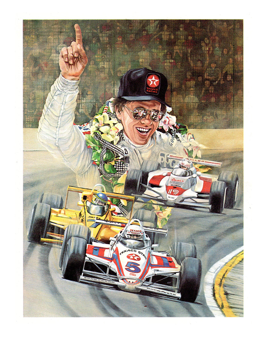 1983 Tom Sneva Indy 500 Winner Ron Burton IndyCar 30x24 Print