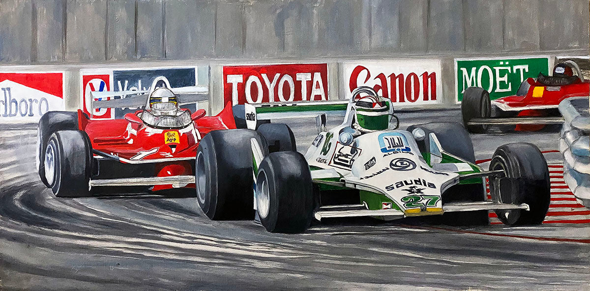 1980 Alan Jones World Champion Williams F1 Original Ron Burton Artwork