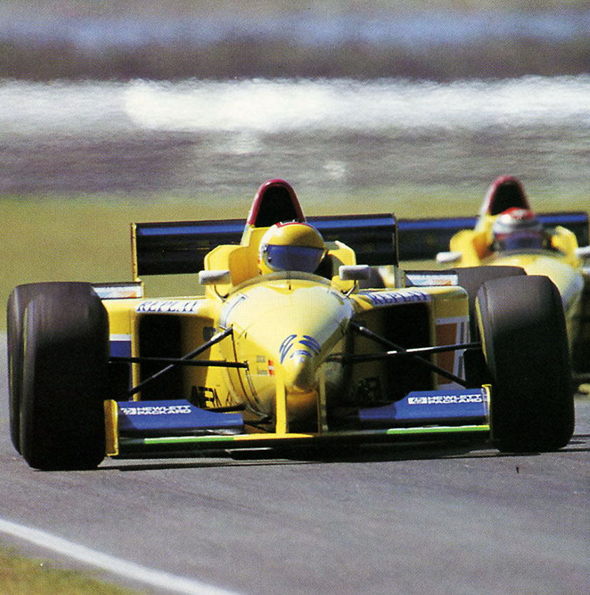 1996 Luca Badoer, race used Forti Corse Helmet