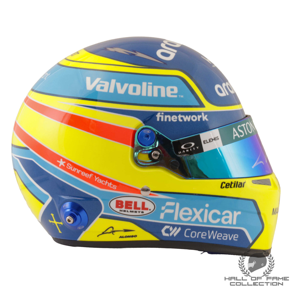 2026 Fernando Alonso Signed 1:2 Scale F1 Helmet