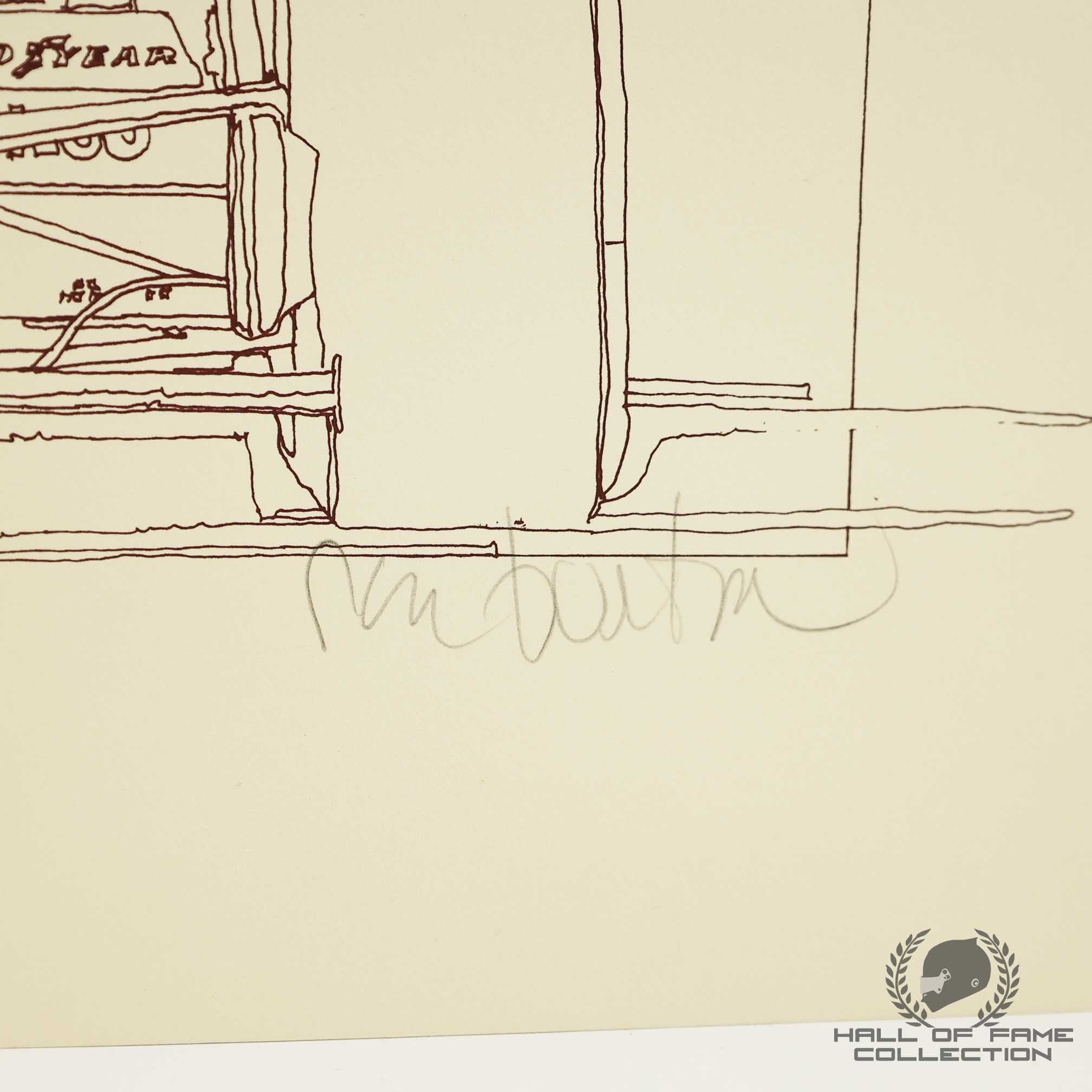 1980 Alan Jones Limited Edition /35 Ron Burton Williams F1 21x26" Print