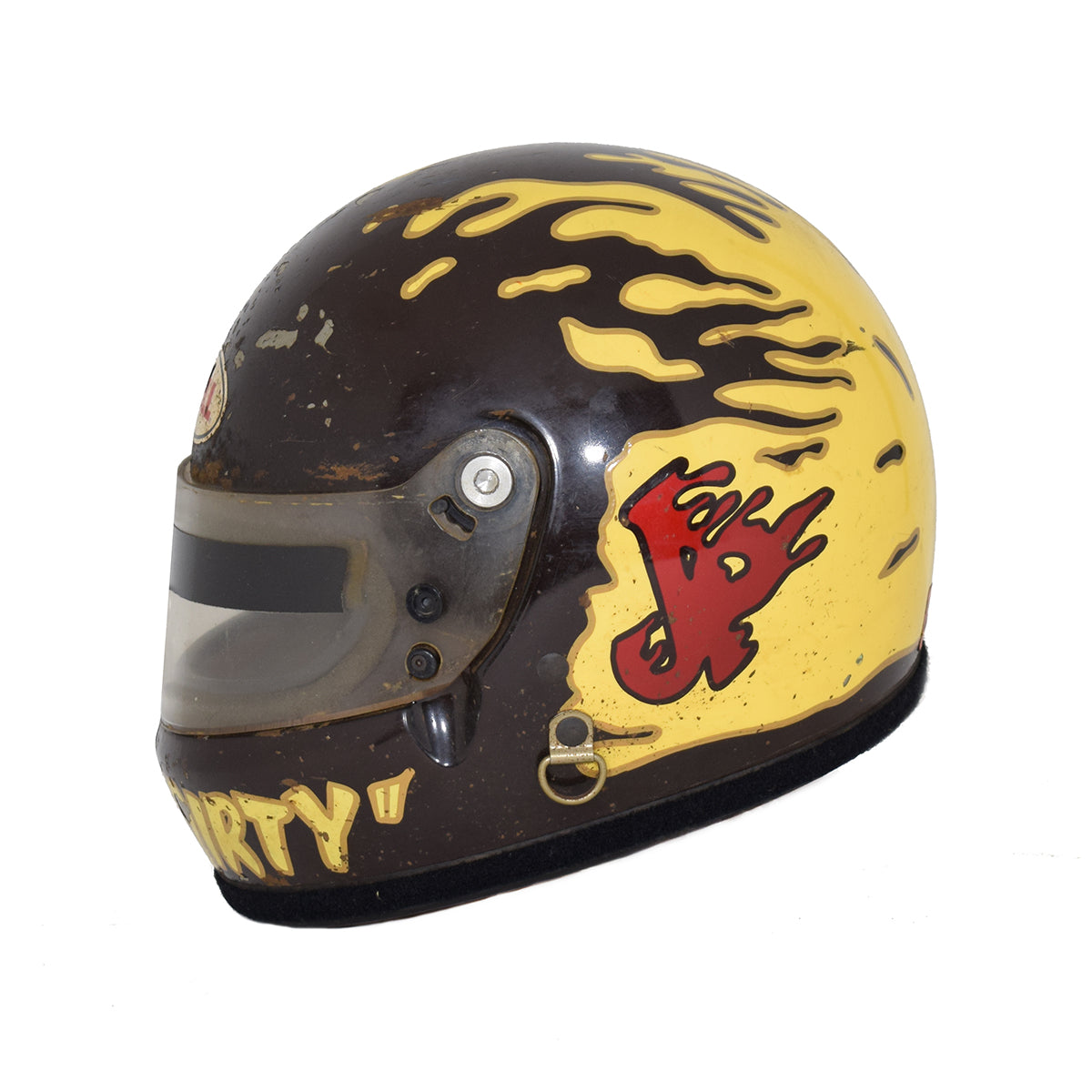 1989 Johnny Parsons Jr. Race Used USAC Sprint Car Helmet