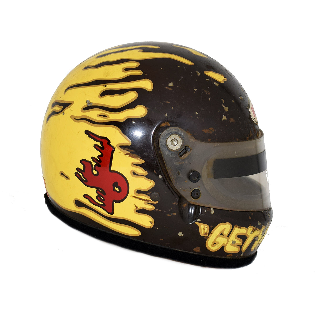 1989 Johnny Parsons Jr. Race Used USAC Sprint Car Helmet