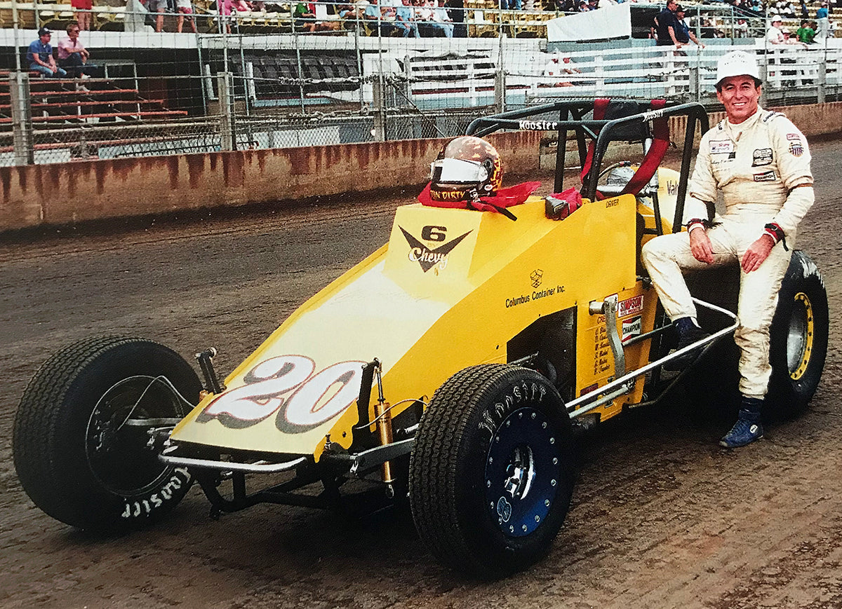 1989 Johnny Parsons Jr. Race Used USAC Sprint Car Helmet