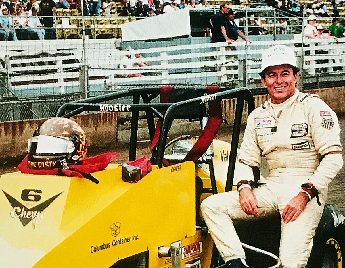 1989 Johnny Parsons Jr. Race Used USAC Sprint Car Helmet