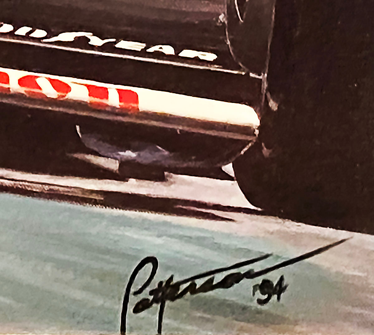 1992 Nigel Mansell ‘Red 5’ Signed Williams F1 Original Bill Patterson Artwork