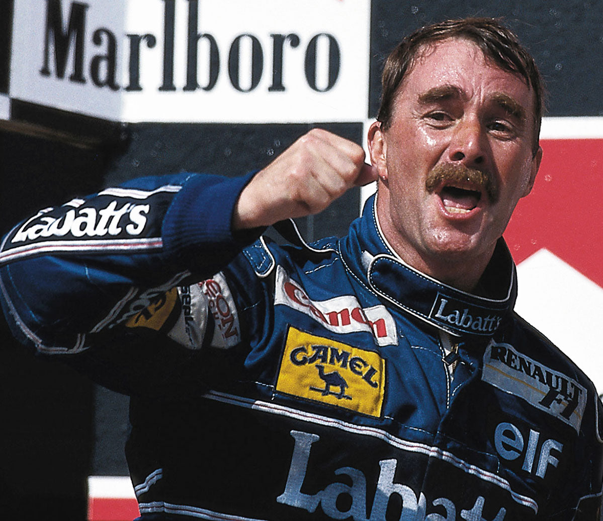 1992 Nigel Mansell ‘Red 5’ Signed Williams F1 Original Bill Patterson Artwork