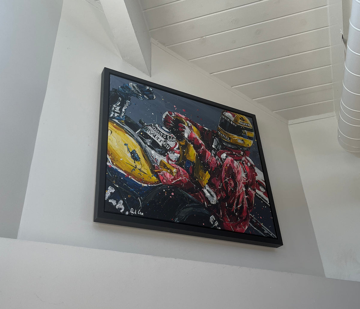 Ayrton Senna Nigel Mansell "Taxi" Paul Oz Artwork