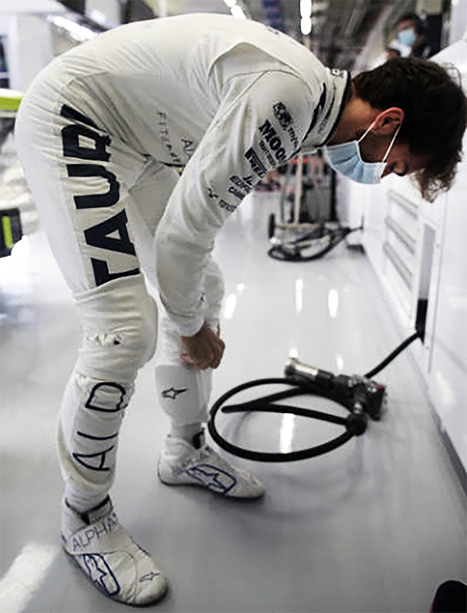 2020 Pierre Gasly Signed Race Used Austrian Grand Prix’s Scuderia AlphaTauri F1 Boots