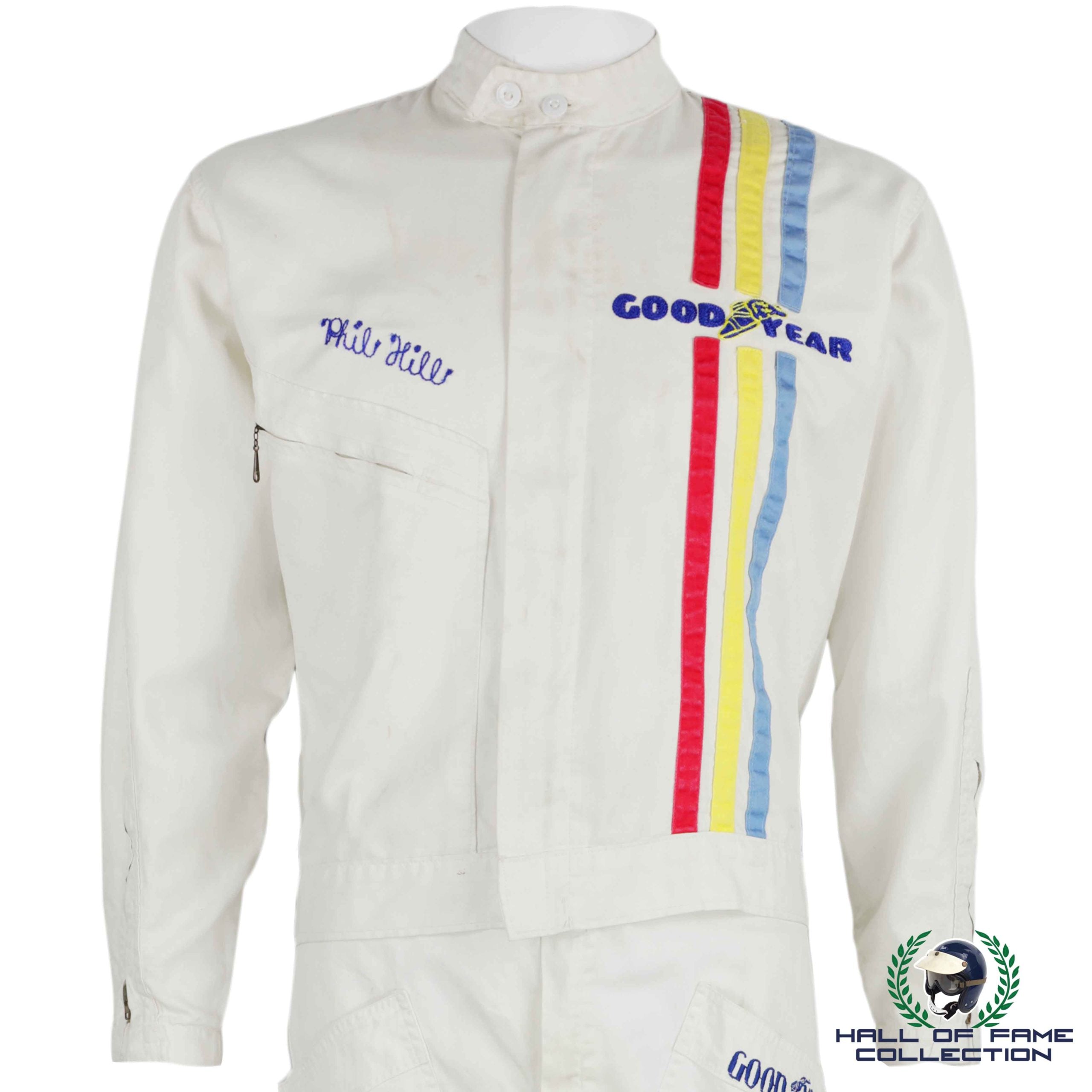 1965 Phil Hill "America's First F1 Champion" Race Used Shelby American Hinchman Suit