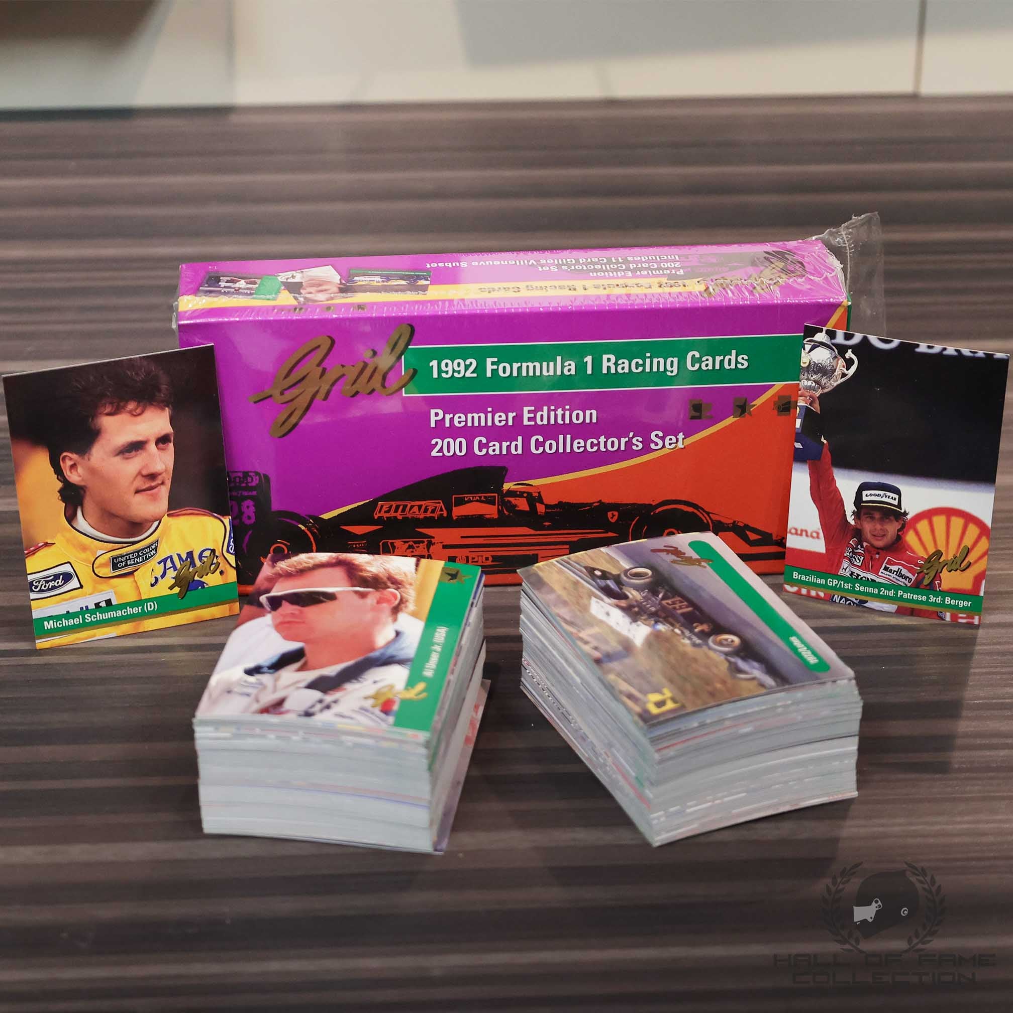 1992 Grid F1 Full Card Set Including Michael Schumacher Rookie Card
