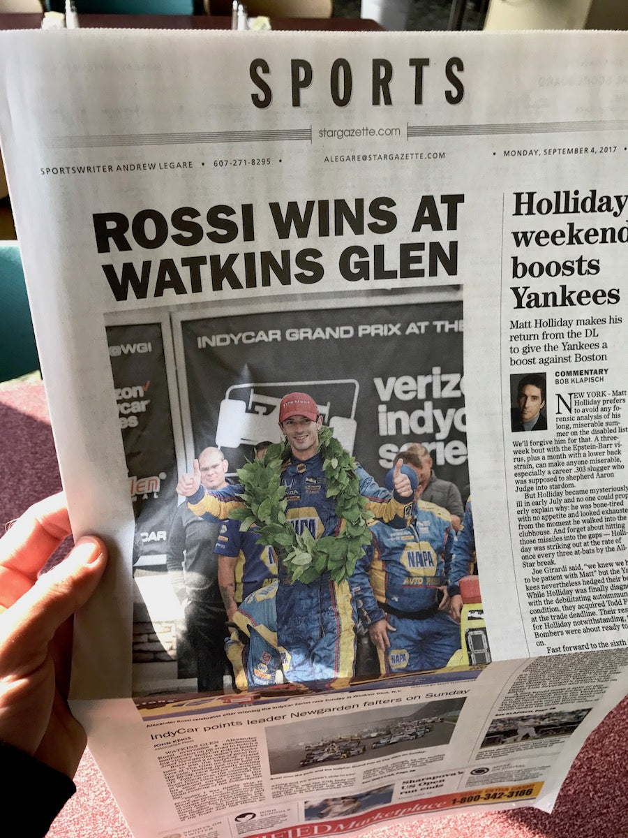 2017 Alexander Rossi Signed Watkins Glen Race Winning Andretti Autosport IndyCar Boots